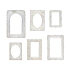 Idea-ology Tim Holtz Baseboard Frames Lace (6pcs) (TH93786) ( TH93786)